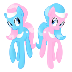 Size: 2000x2000 | Tagged: safe, artist:orcakisses, aloe, lotus blossom, earth pony, pony, g4, duo, female, high res, mare, simple background, spa twins, transparent background