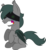 Size: 2851x3130 | Tagged: safe, artist:duskthebatpack, oc, oc only, oc:eavesdrop, bat pony, demon, pony, blindfold, grin, high res, insanity, male, simple background, smiling, solo, stallion, transparent background, vector