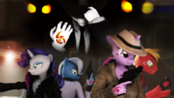 Size: 1920x1080 | Tagged: safe, artist:mercfox438, big macintosh, rarity, trixie, twilight sparkle, zombie, anthro, g4, 3d, apothicon, call of duty, call of duty zombies, call of duty: black ops 3, curse, cursed, floyd campbell, jack vincent, jessica rose, male, mark of the beast (zombies), nero blackstone, shadowman, shadowman (cod zombies), shadows of evil, source filmmaker, trixie blackstone