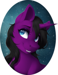 Size: 621x800 | Tagged: safe, artist:silentwulv, oc, oc only, pony, unicorn, fangs, simple background, smiling, solo, transparent background