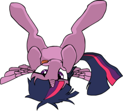 Size: 1739x1581 | Tagged: safe, artist:coinpo, edit, twilight sparkle, alicorn, pony, g4, female, legs in air, on back, silly, silly pony, simple background, solo, tongue out, transparent background, twilight sparkle (alicorn)