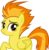 Size: 4882x5000 | Tagged: safe, artist:dashiesparkle, spitfire, pegasus, pony, g4, top bolt, absurd resolution, cute, female, raised hoof, show accurate, simple background, smiling, solo, transparent background, vector