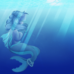 Size: 1024x1024 | Tagged: safe, artist:rue-willings, oc, oc only, merpony, solo, underwater