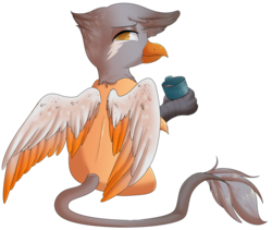 Size: 1024x863 | Tagged: safe, artist:rue-willings, oc, oc only, griffon, simple background, solo, transparent background