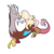 Size: 1024x1024 | Tagged: safe, artist:johnathan-leviathan, discord, fluttershy, g4, blushing, boop, male, noseboop, ship:discoshy, shipping, simple background, straight, transparent background