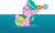 Size: 14568x8617 | Tagged: safe, artist:cyanlightning, aquamarine, earth pony, pony, g4, the one where pinkie pie knows, .svg available, absurd resolution, ball, cute, hat, party hat, simple background, solo, transparent background, vector, water