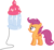 Size: 11548x10738 | Tagged: safe, artist:cyanlightning, scootaloo, g4, my little pony: friendship is magic, the one where pinkie pie knows, .svg available, absurd resolution, baby bottle, cutie mark, female, simple background, solo, the cmc's cutie marks, transparent background, vector