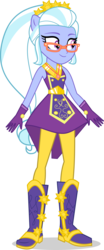 Size: 2490x6000 | Tagged: safe, artist:limedazzle, edit, vector edit, applejack, sugarcoat, equestria girls, g4, my little pony equestria girls: legend of everfree, alternate universe, boots, clothes, clothes swap, cowboy boots, crystal guardian, female, glasses, gloves, high heel boots, high res, legs, pants, ponied up, ponytail, shadow, shoes, show accurate, simple background, sleeveless, smiling, solo, transparent background, vector