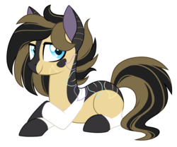 Size: 1842x1529 | Tagged: safe, artist:azure-art-wave, oc, oc only, earth pony, pony, prone, simple background, solo, transparent background