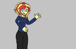 Size: 1188x768 | Tagged: safe, artist:brony96, sunset shimmer, equestria girls, g4, alternate hairstyle, female, solo