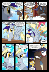 Size: 1024x1497 | Tagged: safe, artist:kazziepones, artist:ketirz, derpy hooves, oc, pegasus, pony, comic:lonely hooves, g4, female, mare