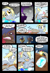 Size: 1024x1497 | Tagged: safe, artist:kazziepones, artist:ketirz, derpy hooves, oc, pegasus, pony, comic:lonely hooves, g4, female, mare