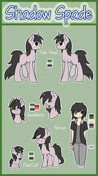 Size: 1230x2197 | Tagged: safe, artist:jellybray, oc, oc only, oc:shadow spade, reference sheet