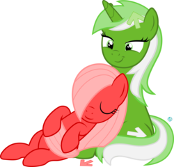 Size: 2000x1919 | Tagged: safe, artist:arifproject, oc, oc only, oc:downvote, oc:upvote, pony, derpibooru, g4, cute, derpibooru ponified, eyes closed, hair over one eye, lidded eyes, meta, ponified, simple background, sitting, sleeping, smiling, transparent background, vector