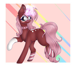 Size: 713x640 | Tagged: safe, artist:clefficia, oc, oc only, oc:starlight cinnamon, pony, unicorn, glowing horn, horn, solo