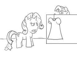 Size: 400x309 | Tagged: safe, artist:php162, rarity, twilight sparkle, g4, ctrl+alt+del, monochrome