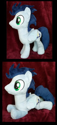 Size: 1367x3000 | Tagged: safe, artist:appledew, soarin', pony, g4, irl, photo, plushie, solo