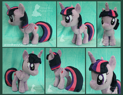 Size: 1600x1236 | Tagged: safe, artist:emberfallplush, twilight sparkle, alicorn, pony, g4, irl, photo, plushie, solo, twilight sparkle (alicorn)