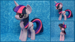 Size: 1366x768 | Tagged: safe, artist:bluedragonflyplush, twilight sparkle, alicorn, pony, g4, irl, photo, plushie, solo, twilight sparkle (alicorn)