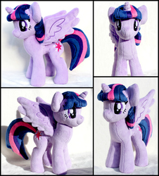 Size: 3069x3400 | Tagged: safe, artist:ohtheplushabilities, twilight sparkle, alicorn, pony, g4, high res, irl, photo, plushie, solo, twilight sparkle (alicorn)