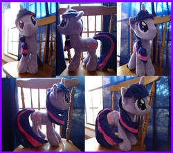 Size: 3393x3000 | Tagged: safe, artist:flutterplushies, twilight sparkle, g4, high res, irl, photo, plushie, solo