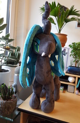 Size: 2988x4608 | Tagged: safe, artist:varonya, queen chrysalis, g4, irl, photo, plushie, solo