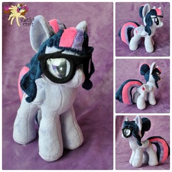 Size: 1035x1035 | Tagged: safe, artist:ketika, sci-twi, twilight sparkle, alicorn, equestria girls, g4, my little pony equestria girls: friendship games, equestria girls ponified, glasses, irl, photo, plushie, ponified, solo