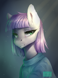 Size: 1488x2000 | Tagged: safe, artist:iponylover, maud pie, earth pony, pony, g4, bust, crepuscular rays, female, portrait, solo