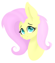 Size: 549x629 | Tagged: safe, artist:altimos0023, fluttershy, g4, bust, female, lineless, looking at you, looking up, looking up at you, portrait, simple background, solo, transparent background