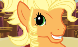 Size: 1022x620 | Tagged: artist needed, safe, applejack, earth pony, pony, g4, applejack is best facemaker, applejewel, duckface, female, g3 faic, know your meme, pinkie's silly face, solo