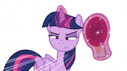 Size: 14952x8411 | Tagged: safe, artist:cyanlightning, twilight sparkle, alicorn, pony, g4, top bolt, .svg available, absurd resolution, airhorn, female, folded wings, magic, mare, simple background, solo, transparent background, twilight sparkle (alicorn), vector