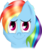 Size: 1743x2077 | Tagged: safe, artist:brok-enwings, rainbow dash, pony, g4, female, looking at you, simple background, solo, transparent background