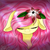 Size: 3850x3850 | Tagged: safe, artist:zombiecupcake101, fluttershy, pony, g4, eyes closed, female, floppy ears, flower, flower in hair, high res, solo