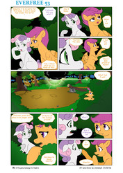 Size: 5784x8176 | Tagged: safe, artist:jeremy3, scootaloo, sweetie belle, pony, comic:everfree, g4, absurd resolution, comic