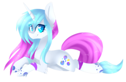 Size: 2557x1681 | Tagged: safe, artist:huirou, oc, oc only, oc:boss meow, pony, unicorn, female, mare, prone, simple background, solo, transparent background