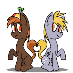 Size: 2000x2000 | Tagged: artist needed, source needed, safe, button mash, crackle pop, g4, the cart before the ponies, cracklemash, gay, high res, male, shipping