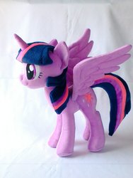 Size: 768x1024 | Tagged: safe, artist:nekokevin, twilight sparkle, alicorn, pony, g4, irl, photo, plushie, solo, twilight sparkle (alicorn)