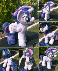 Size: 1548x1904 | Tagged: safe, artist:azedo, twilight sparkle, alicorn, pony, g4, alternate hairstyle, clothes, irl, photo, plushie, punklight sparkle, socks, solo, striped socks, twilight sparkle (alicorn)