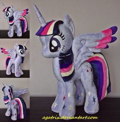 Size: 1280x1301 | Tagged: safe, artist:agatrix, twilight sparkle, alicorn, pony, g4, irl, photo, plushie, rainbow power, solo, twilight sparkle (alicorn)