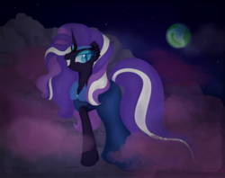 Size: 2818x2228 | Tagged: safe, artist:lemanda, nightmare rarity, pony, g4, female, high res, solo, space