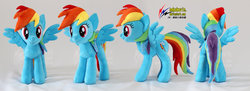 Size: 1600x581 | Tagged: safe, artist:nekokevin, rainbow dash, g4, irl, photo, plushie, solo