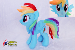 Size: 1600x1067 | Tagged: safe, artist:nekokevin, rainbow dash, g4, irl, photo, plushie, solo