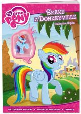 Size: 160x224 | Tagged: safe, rainbow dash, donkey, g4, blind bag, book, female, solo, toy, treasure of donkeyville