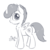 Size: 600x600 | Tagged: safe, artist:malwinters, scootaloo, pegasus, pony, g4, blushing, chest fluff, cutie mark, ear fluff, female, filly, looking at you, monochrome, open mouth, side view, signature, simple background, solo, spread wings, surprised, the cmc's cutie marks, white background, wings