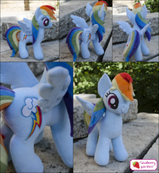 Size: 3071x3348 | Tagged: safe, artist:sewberrygarden, rainbow dash, g4, high res, irl, photo, plushie, solo