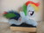 Size: 4000x3000 | Tagged: safe, artist:masha05, rainbow dash, g4, book, female, filly, filly rainbow dash, irl, photo, plushie, prone, solo