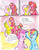 Size: 2552x3300 | Tagged: safe, artist:tristanjsolarez, big macintosh, fluttershy, pinkie pie, rainbow dash, earth pony, pegasus, pony, comic:trans ponies, g4, blushing, comic, female, flower, flower in hair, male, mare, mouth hold, nudity, pink background, rainbow blitz, rule 63, sheath, ship:fluttermac, shipping, simple background, stallion, straight, transgender