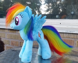 Size: 2096x1684 | Tagged: safe, artist:epicrainbowcrafts, rainbow dash, g4, fluffy, irl, photo, plushie, solo