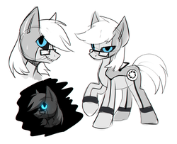 Size: 800x650 | Tagged: dead source, safe, artist:hioshiru, pony, ponified, portal (valve), portal 2, solo, wheatley