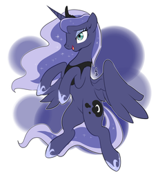 Size: 1280x1400 | Tagged: safe, artist:haden-2375, princess luna, g4, female, flying, simple background, solo